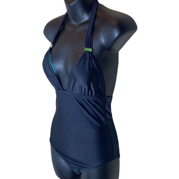 ViX Paula Hermanny one piece bathing suit  halter backless swim back tie small - Picture 1 of 7